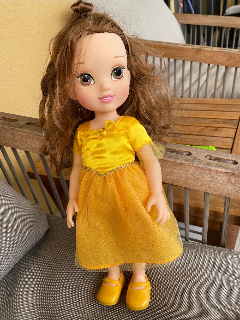 Disney Belle Yellow Princess Doll with Sparkle Gown